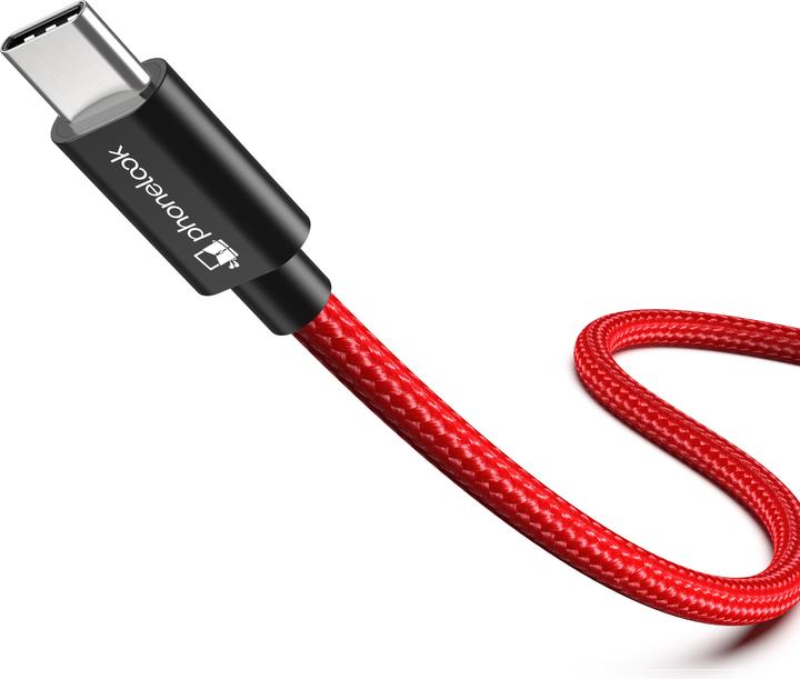 Produktbild PhoneLook Ladekabel () USB-C vers USB-A Nylon (0.50 m)