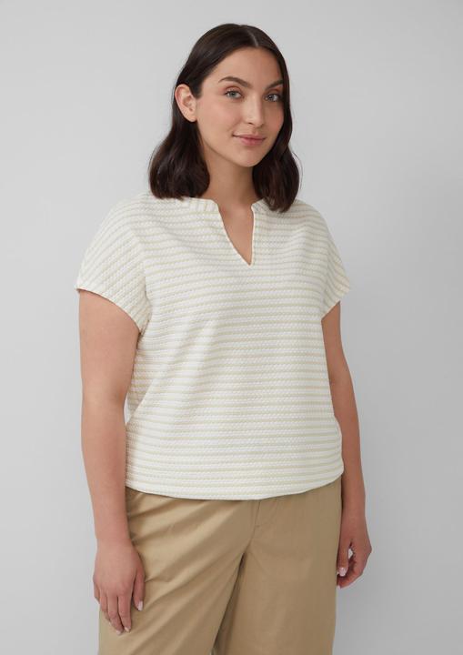 Produktbild S.Oliver T-Shirt Strukturiertes T-Shirt im Relaxed Fit (54)