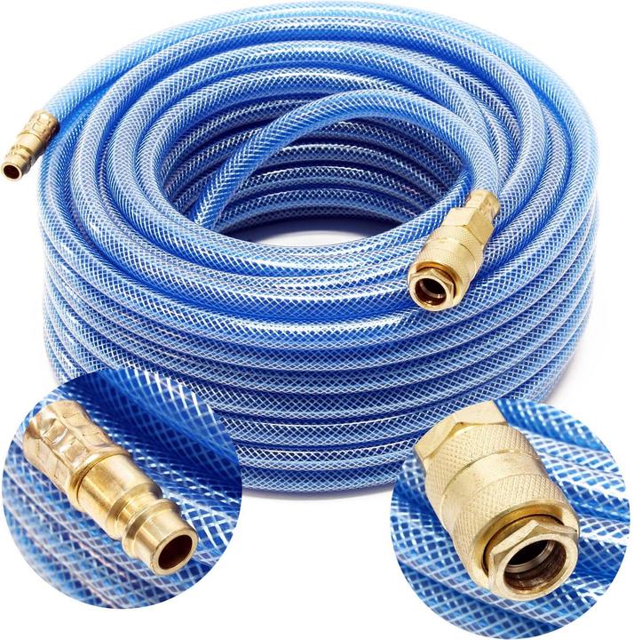 Produktbild Wiltec PVC Druckluftschlauch 20m Kompressorschlauch Gewebeschlauch Luftschlauch