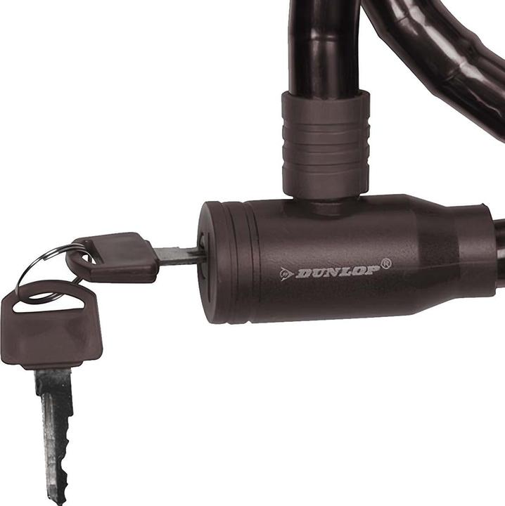 Actual product image Dunlop bicycle anti-theft lock (black)