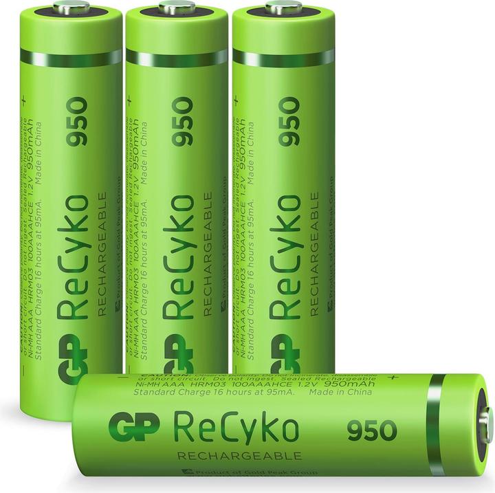 Actual product image GP Batteries GP 4er Akku-Set (4 pcs., AAA, 950 mAh)