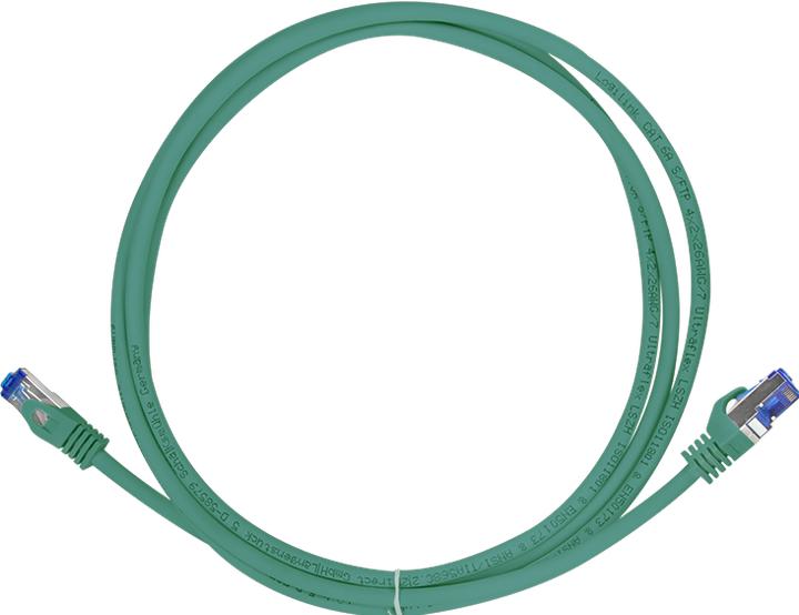 Actual product image LogiLink Patch cord Ultraflex Cat.6A S/FTP 10 m green withCat.7 raw cable extra flexible & (S/FTP, CAT6a, 10 m)
