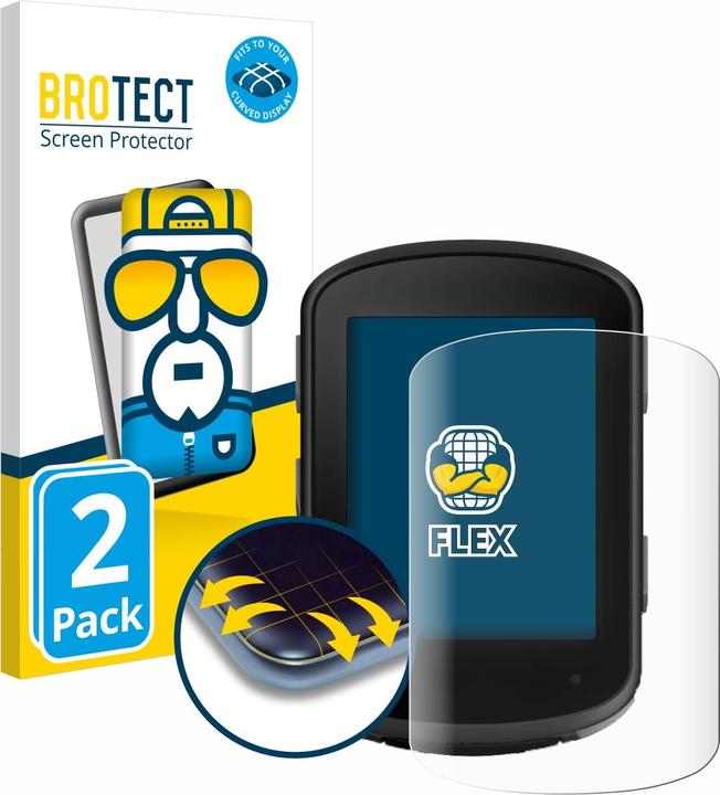 BROTECT Full-Cover Displayschutz (2 Stück, Garmin Edge 840)
