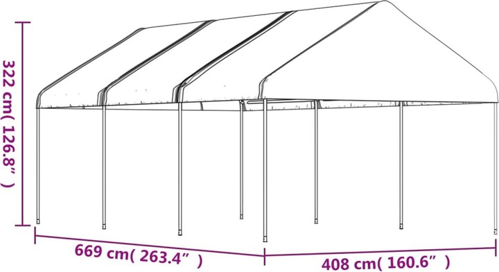 Actual product image VidaXL Otto (669 cm, 408 cm)