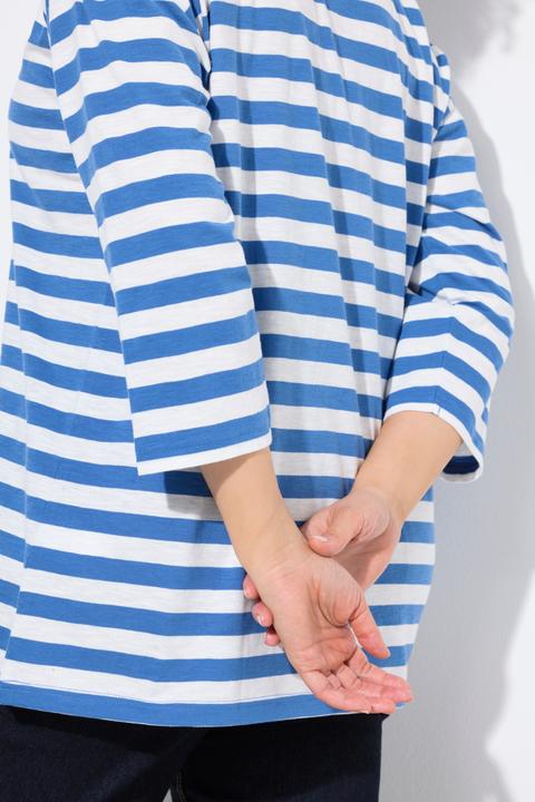 Produktbild Ulla Popken Shirt, Ringel, Oversized, Rundhals, Langarm (54)