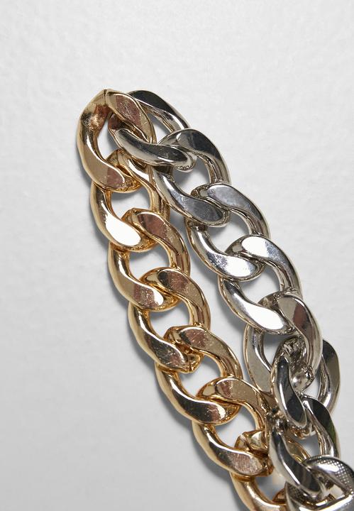 Produktbild Urban Classics Heavy Two-Tone Bracelet (21 cm, 100% Zink Legierung)