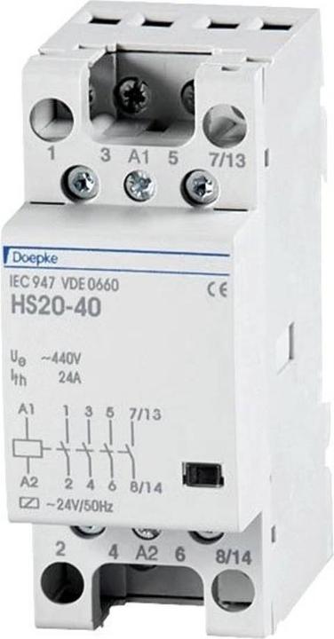 Actual product image Doepke DOEP HS20-40 Contactor 24A/24V/50Hz Installation Contactor HS20-40
