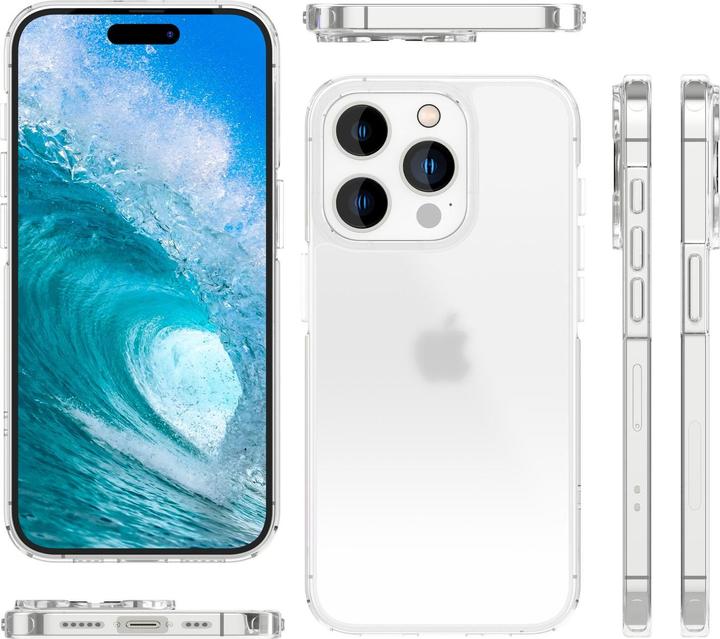 Actual product image Nalia Half Clear Frosted Cover (Apple iPhone 15 Pro)