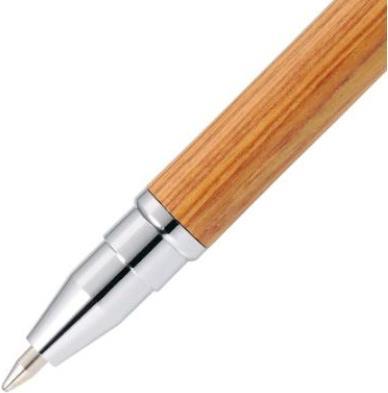 Actual product image Online MINI WOOD PEN retractable ballpoint pen (Black, 3x)