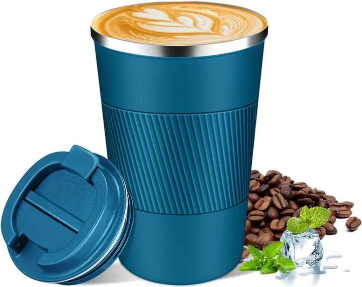 Image du produit ASMI Edelstahl Kaffeebecher, Thermobecher, Auto-Tumbler-Becher, 500ml (0.50 l)