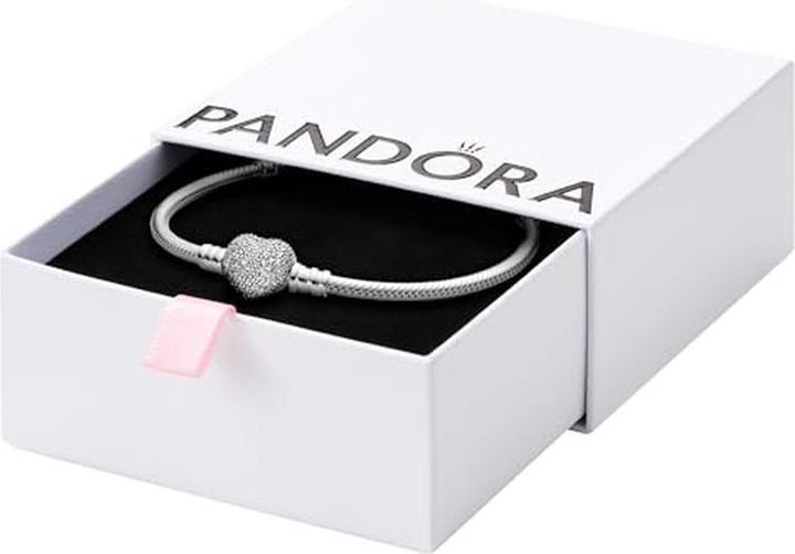 Produktbild Pandora Armband mit Herzverschluss (18 cm, Silber)