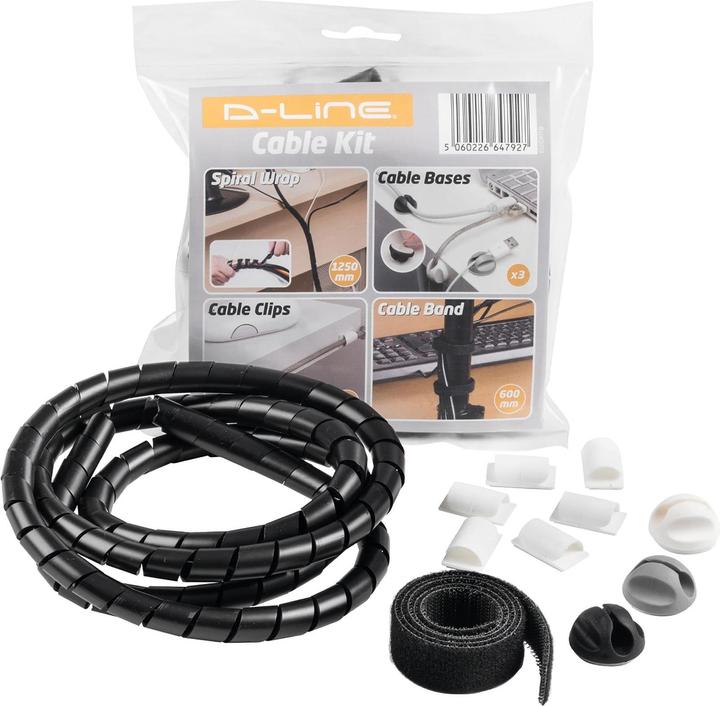 Steffen Kabelmanagement Set D-Line (Kabelschlauch, 125 cm)
