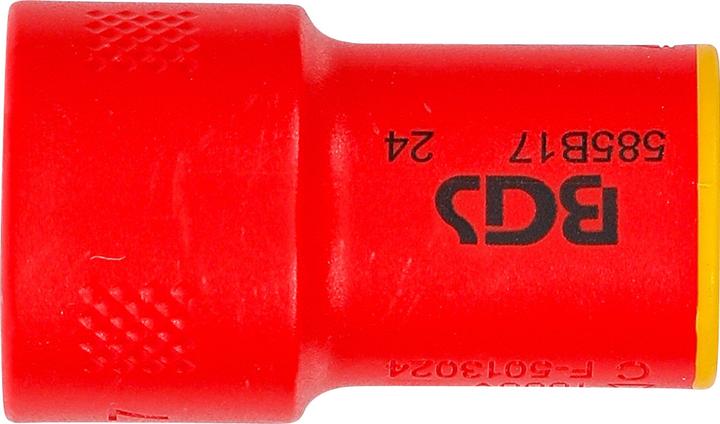 Immagine prodotto BGS VDE-Steckschlüssel-Einsatz Sechskant | Antrieb Innenvierkant 10 mm (3/8") | SW 17 mm (17 mm)