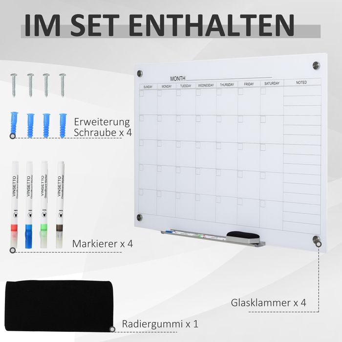 Actual product image Swisshandel24 Calendar board (90 x 60 cm)