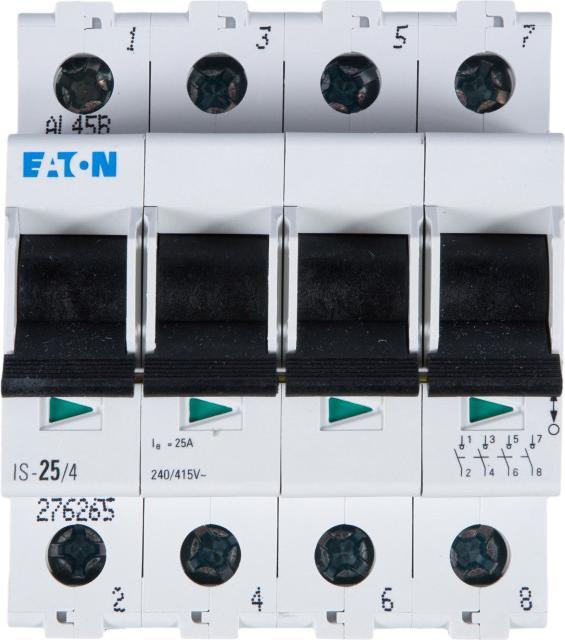 Image du produit Eaton Interrupteur principal gris 4 pôles 25 A