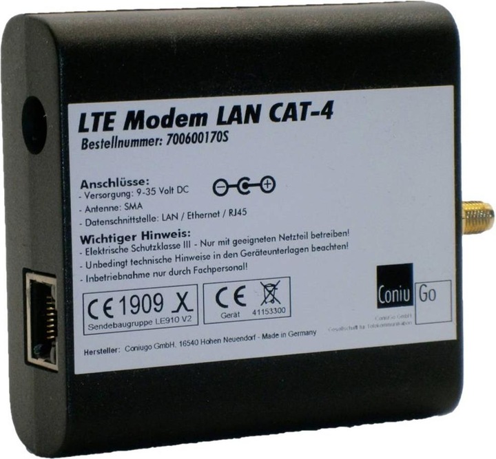 Actual product image Coniugo LTE Modem GSM Quadband LAN
