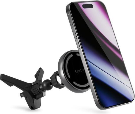 Produktbild Epico Magnetic Wireless Car Charger (MagSafe compatible) 15W/10W/7,5W + 18W QC (USB-C)