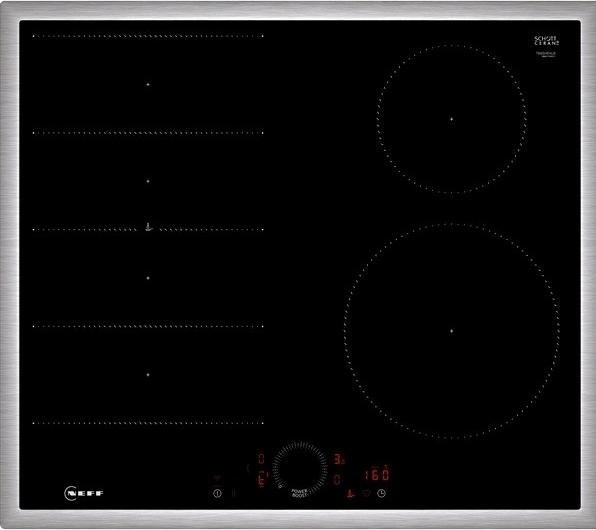 Produktbild Neff N 70, Induktionskochfeld, 60 cm, Schwarz, Mit Rahmen aufliegend, T66SHE4L0