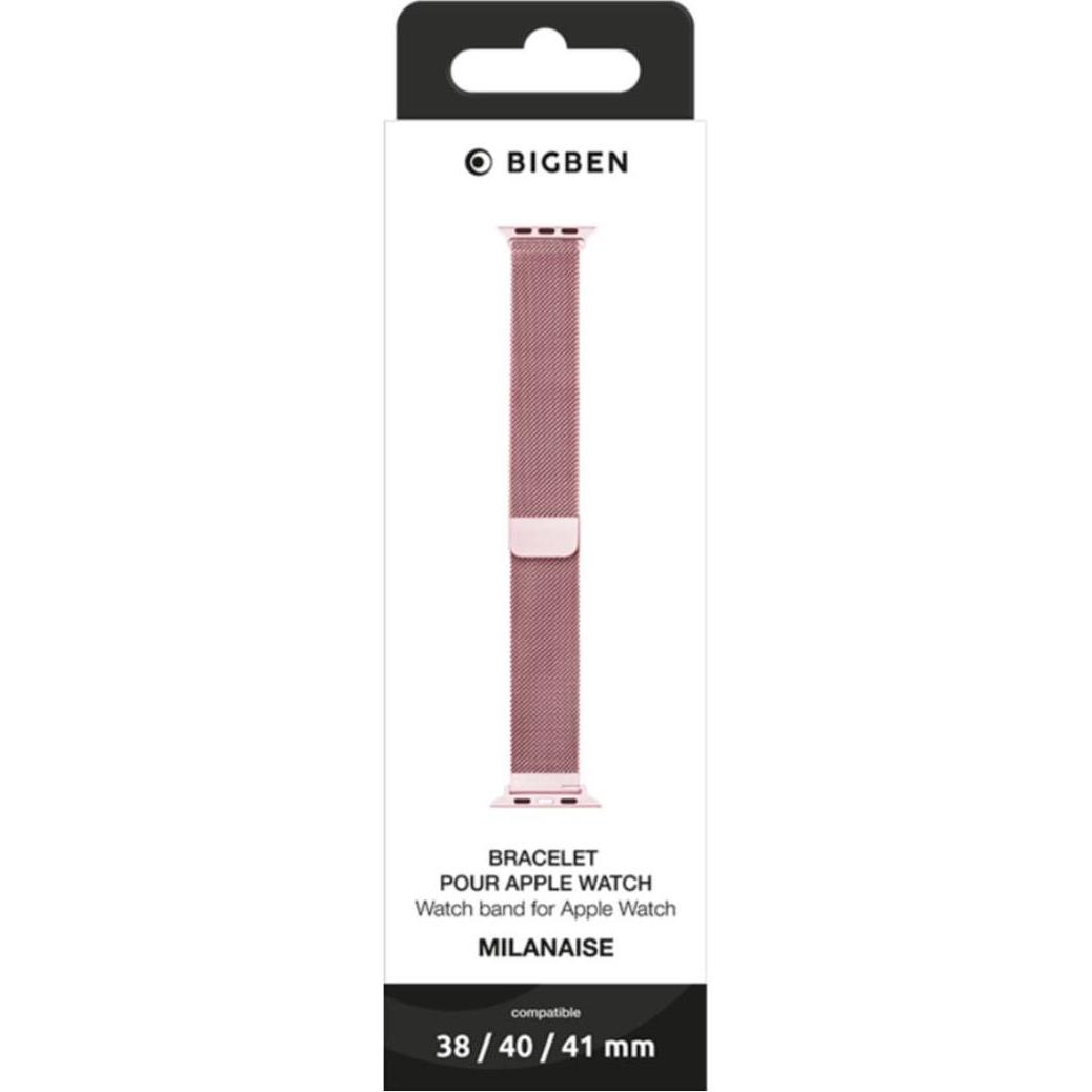 Thumbnail - Bigben Mailänderin Armband (Metall), Uhrenarmband, Rosa