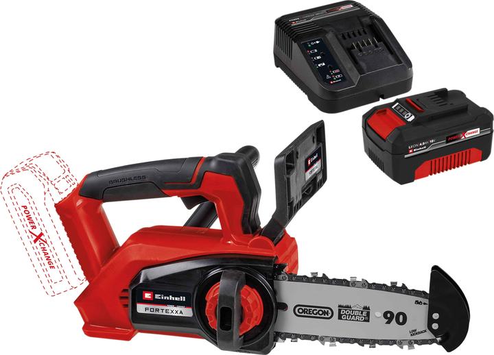 Actual product image Einhell One-hand cordless chainsaw FORTEXXA 18/20 TH Kit (1x 4.0 Ah) (Battery chain saw)