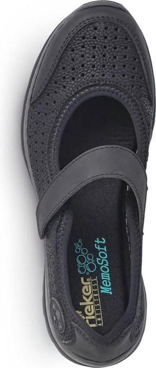 Image du produit Rieker Bequeme Lochmuster-Schuhe, schwarz (38)