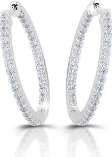 Immagine prodotto Modesi Eleganti orecchini a cerchio in argento M02121 - Diametro: 2,9 cm