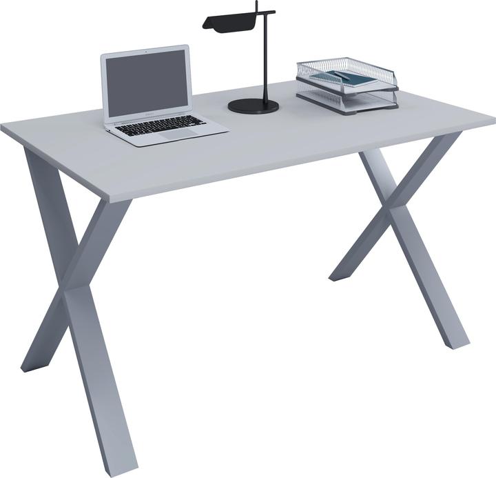 Actual product image VCM Premium Office Furniture Desk Lona X Silver (110 x 50 x 76 cm)