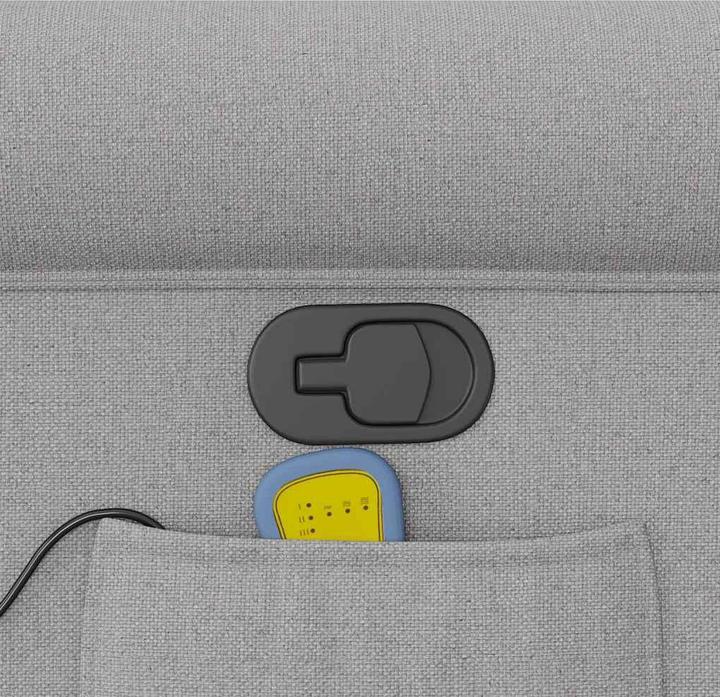 Immagine prodotto vidaXL Poltrona massaggiante in tessuto cloud grey poltrona TV massaggiante