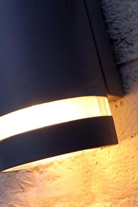 Productafbeelding Lutec Focus wandlamp 2-voudig GU10 2700 K 2x35W IP44 antraciet (GU10)