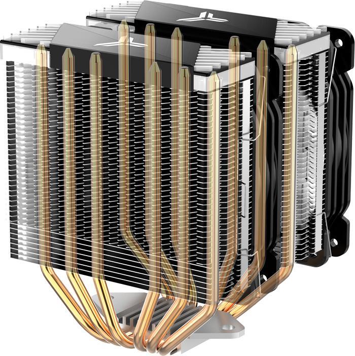 Produktbild Jonsbo CR-2000 GT CPU-Kühler Dual Tower, ARGB - 2x 120mm (159 mm)