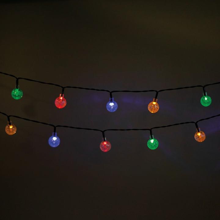 Productafbeelding Forever Light String Light Solar LED CRYSTAL BALLS SCB61 6,5m 30 ballen veelkleurig (0.16 m)