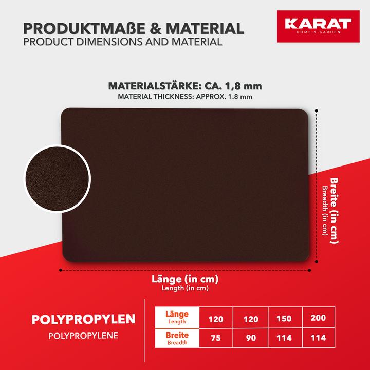 Actual product image Karat Floor protection mat colour (90 x 120 cm)