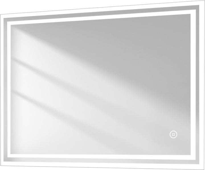 Emke Bathroom Mirror With Lighting Φ70cm,Fog-Free, 3 Colour Temperatures (3000K-6500K)&Dimmable (80 x 60 cm)