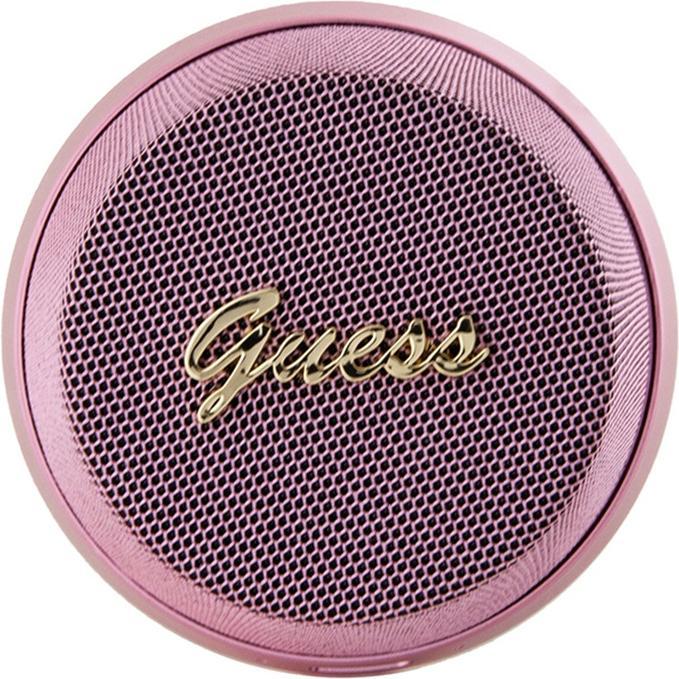 Actual product image Guess głośnik Bluetooth GUWSC3ALSMP Speaker Stand różowy/pink Magnetic Script Metal (12 h)
