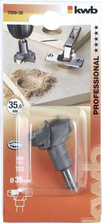 Actual product image kwb HM hinge hole drill (35 mm)