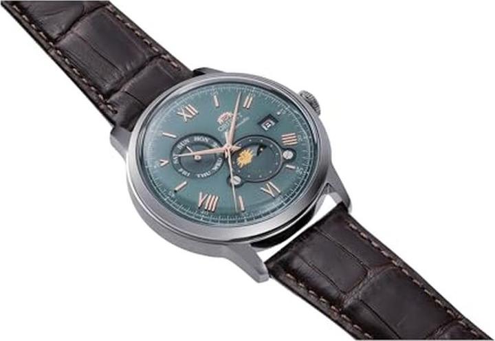 Actual product image Orient Bambino Sun & Moon (Analogue wristwatch, 41 mm)