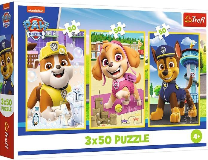 Productafbeelding Trefl Puzzle 3 x 50 – Paw Patrol (150 onderdelen)