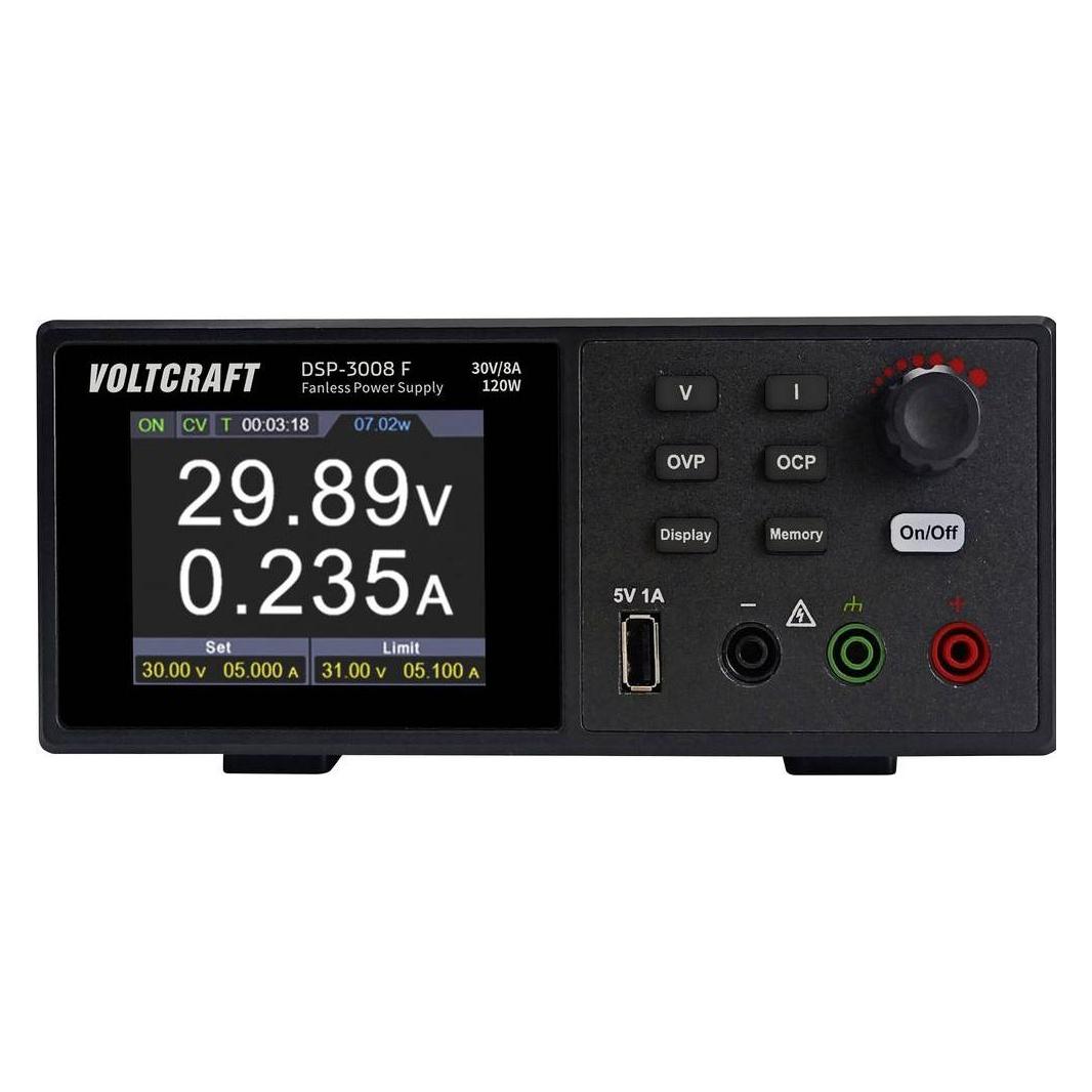 Voltcraft Laboratorium Miser, Ventilatorloos, Verstelbaar, Lab Voeding