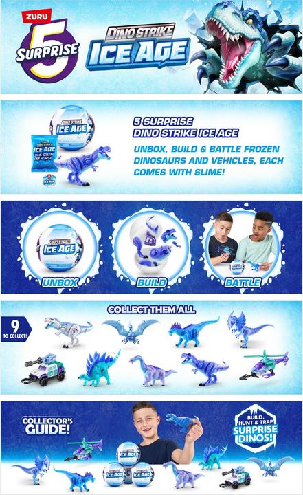 Actual product image Zuru Dino Strike Ice Age
