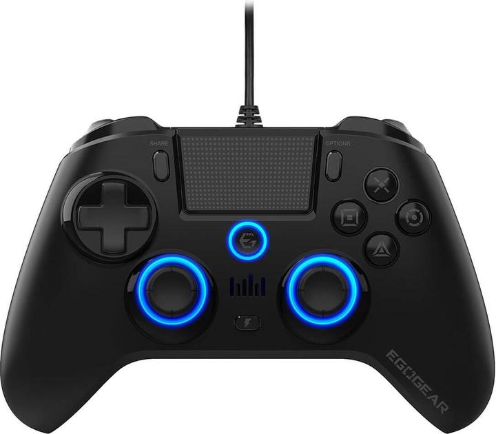 Actual product image Egogear SC10 Controller wired with audio black PS4 (PS4)
