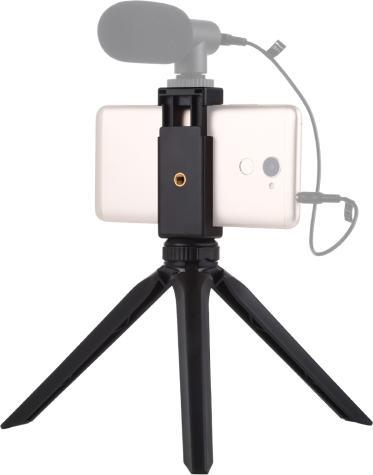 Image du produit Puluz Pocket Mini Plastic Tripod Mount with Phone Clamp for Smartphones (Black) (Matières plastiques)