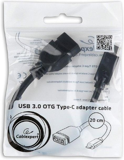 Produktbild Gembird A-OTG-CMAF3-01 USB Typ-C USB Type-A Schwarz Kabelschnittstellen-/adapter (0.20 m, USB 3.0)