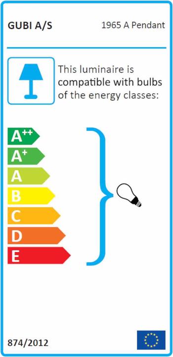 Label énergétique Gubi Stemlite Table Lamp Lampe de table (470 lm, E27)