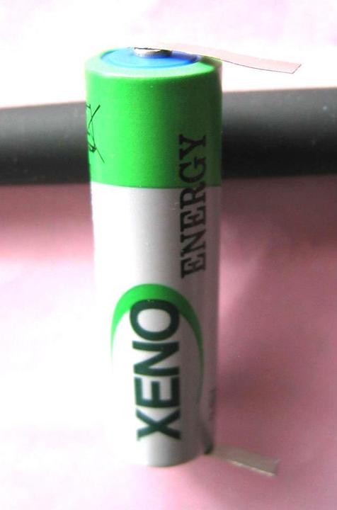 Image du produit Xeno Pile Li-chlorure de thionyle, 3,6 V, AA, avec cosses à souder (1 pcs, AA)
