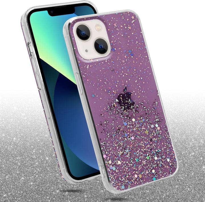 Actual product image Cadorabo TPU cover sparkling glitter (Apple iPhone 13 mini)