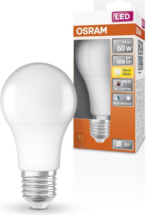 Immagine prodotto Osram Lampade Classiche A LED Smerigliate (E27, 9.40 W, 806 lm, 1 x, F)