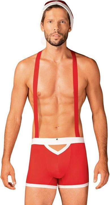 Produktbild Obsessive Mister Claus Boxershorts mit Hosenträger und Mütze (S, M)