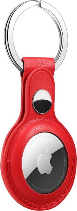 Actual product image Ueli Express Leatherette keyring holder for Apple AirTag red