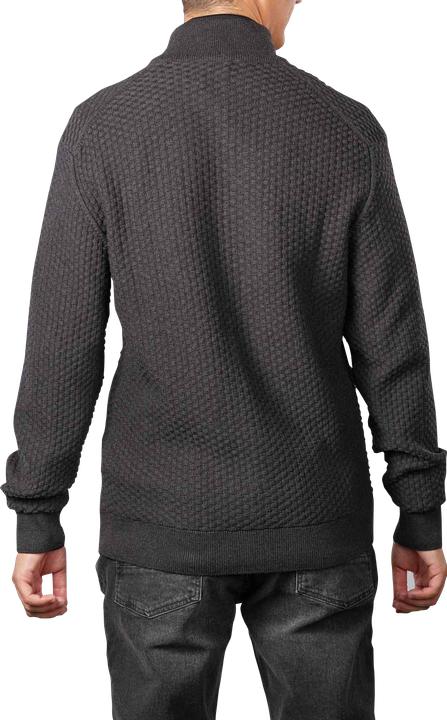 Produktbild GANT Cotton Texture Cardigan Zip Charcoal Melange (M)