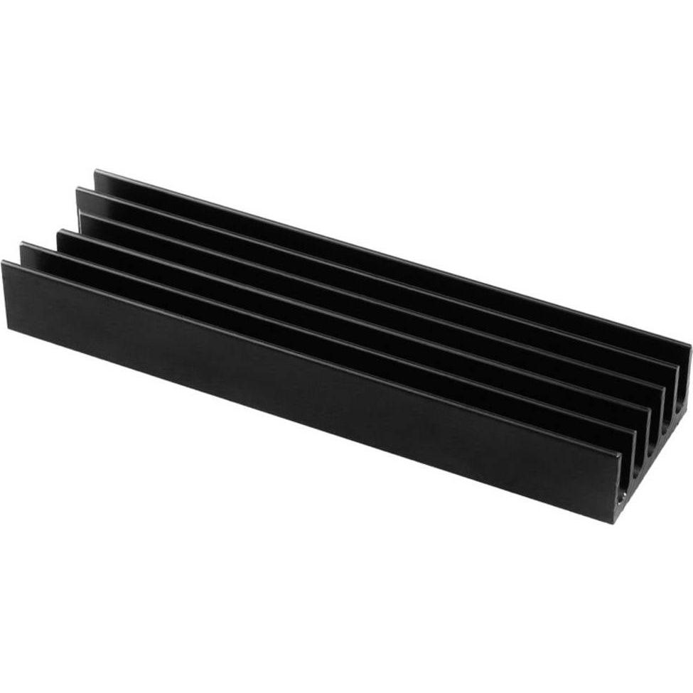 Axagon CLR-M2L10 passiver M.2-SSD-Kühlkörper - 2280, 10 mm Höhe, Aluminium, SSD + Festplatte Zubehör
